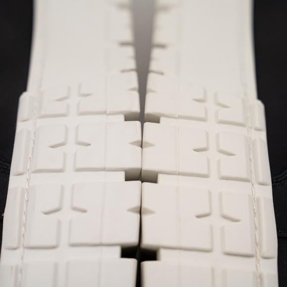 size 40eu 10 US Prada Double Wheel Platform Sneaker Black Nylon White - Picture 7 of 15